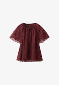 Mango ADULT - Blouse - mottled bordeaux
