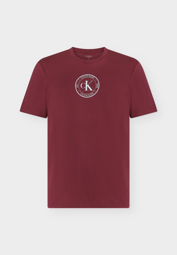 Calvin Klein Jeans CREST GRAPHIC - Print T-shirt - rhododendron
