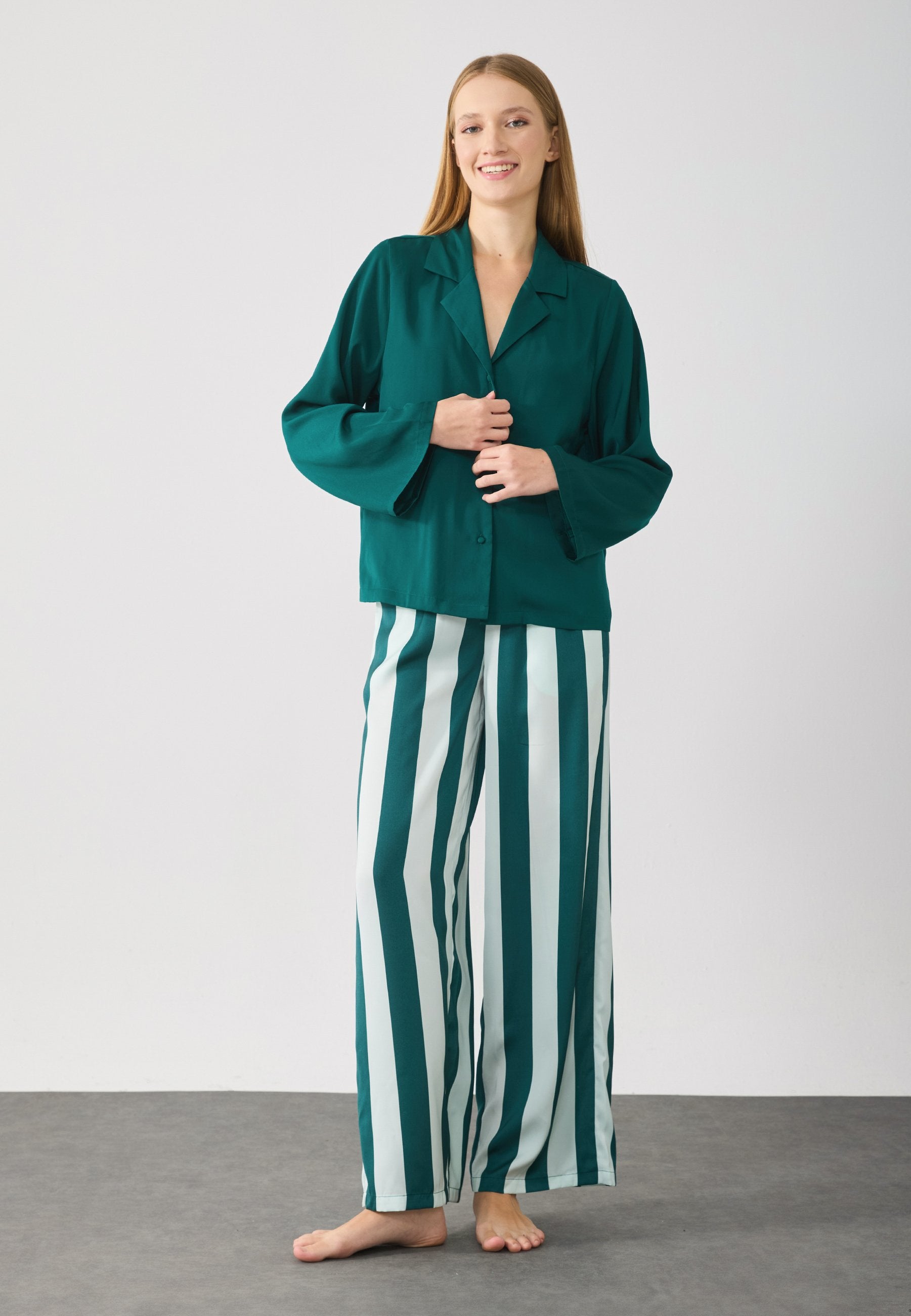 Anna Field CANDY STRIPE WIDE LEG SET