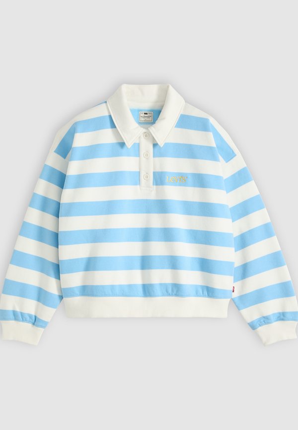 Levi's® GR VINTAGE RUGBY FLEECE - Sweatshirt - stripe rugby arch logo alaskan blue