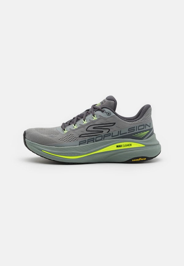 Skechers MAX CUSHIONING PROPULSION - Trainers - gray/multi-coloured