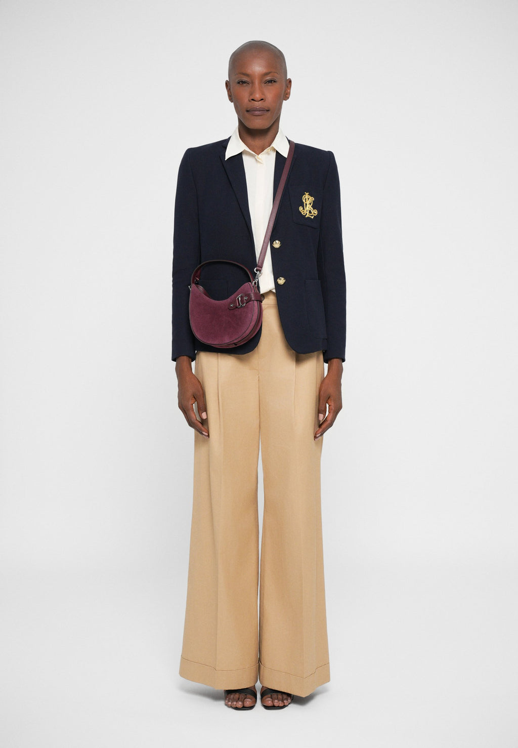 Lauren Ralph Lauren SUEDE SMALL TASHA CROSSBODY BAG