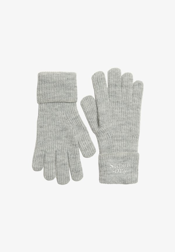 Superdry & Co SOFT - Gloves - chalk grey marl