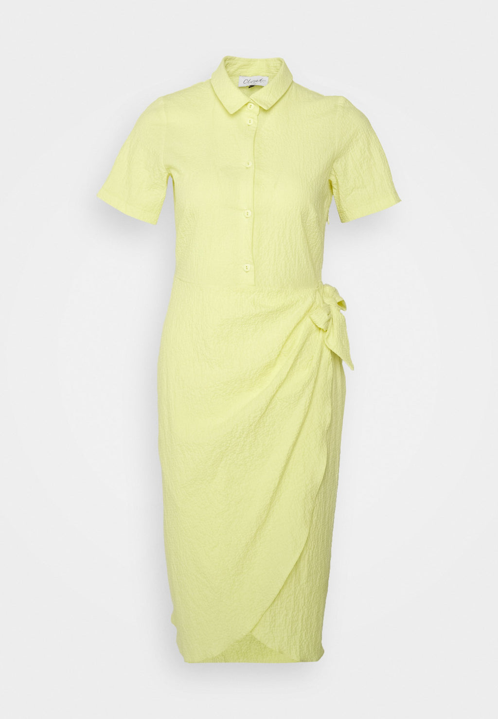 Closet CLOSET LONDON SHIRT WRAP DRESS