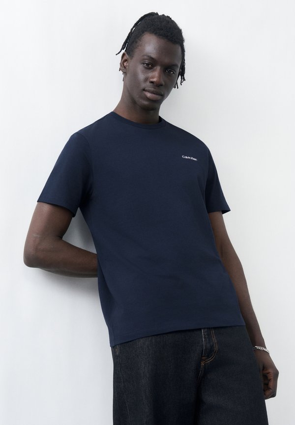 Calvin Klein LOGO CREWNECK TEE - Basic T-shirt - dark sapphire