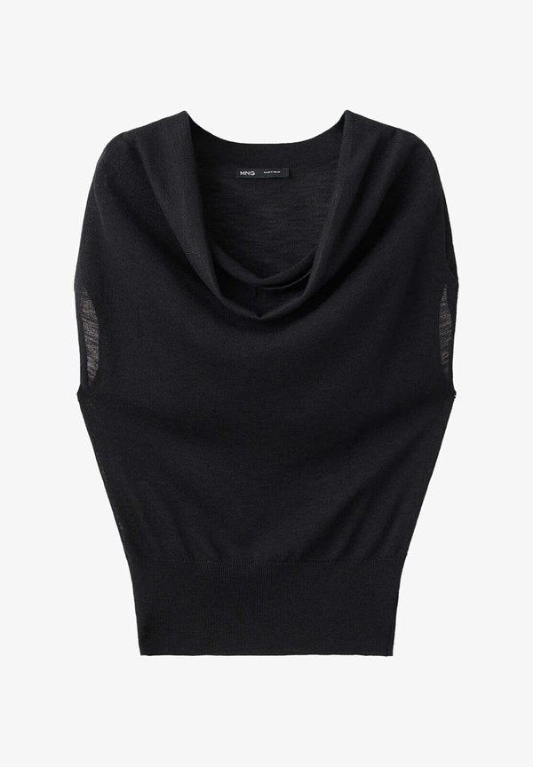 Mango ADULT - Print T-shirt - black