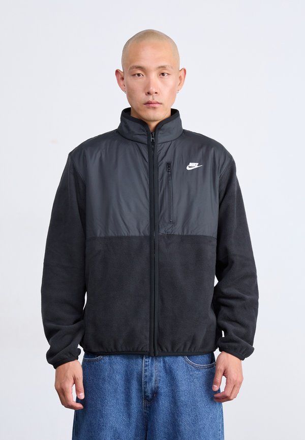 Nike Sportswear CLUB WINTERIZED - Fleece jacket - black/white