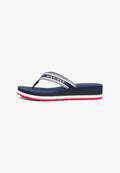 Tommy Hilfiger FLAG PRINT SUMMER - T-bar sandals - blue