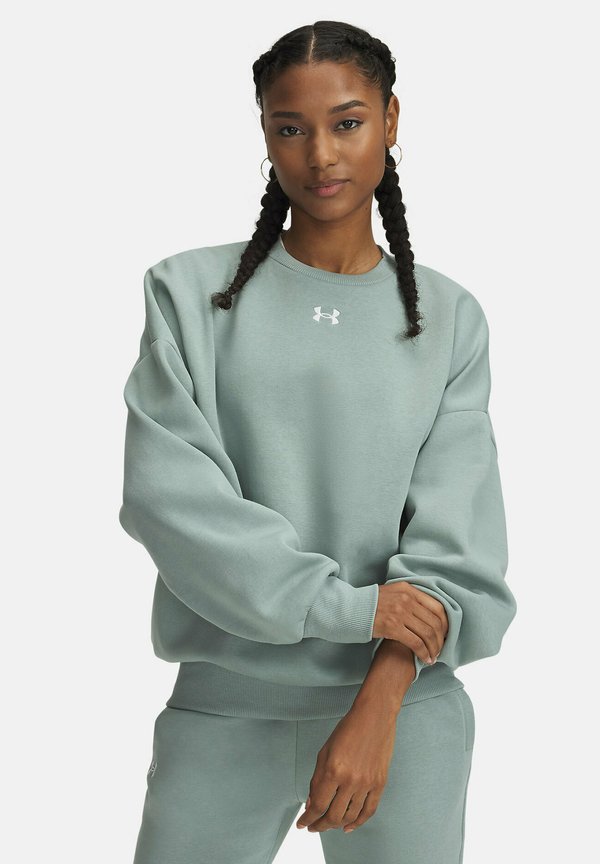Under Armour RIVAL CREW - Sweatshirt - silica green