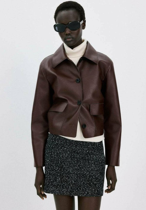 Mango Light jacket - bordeaux