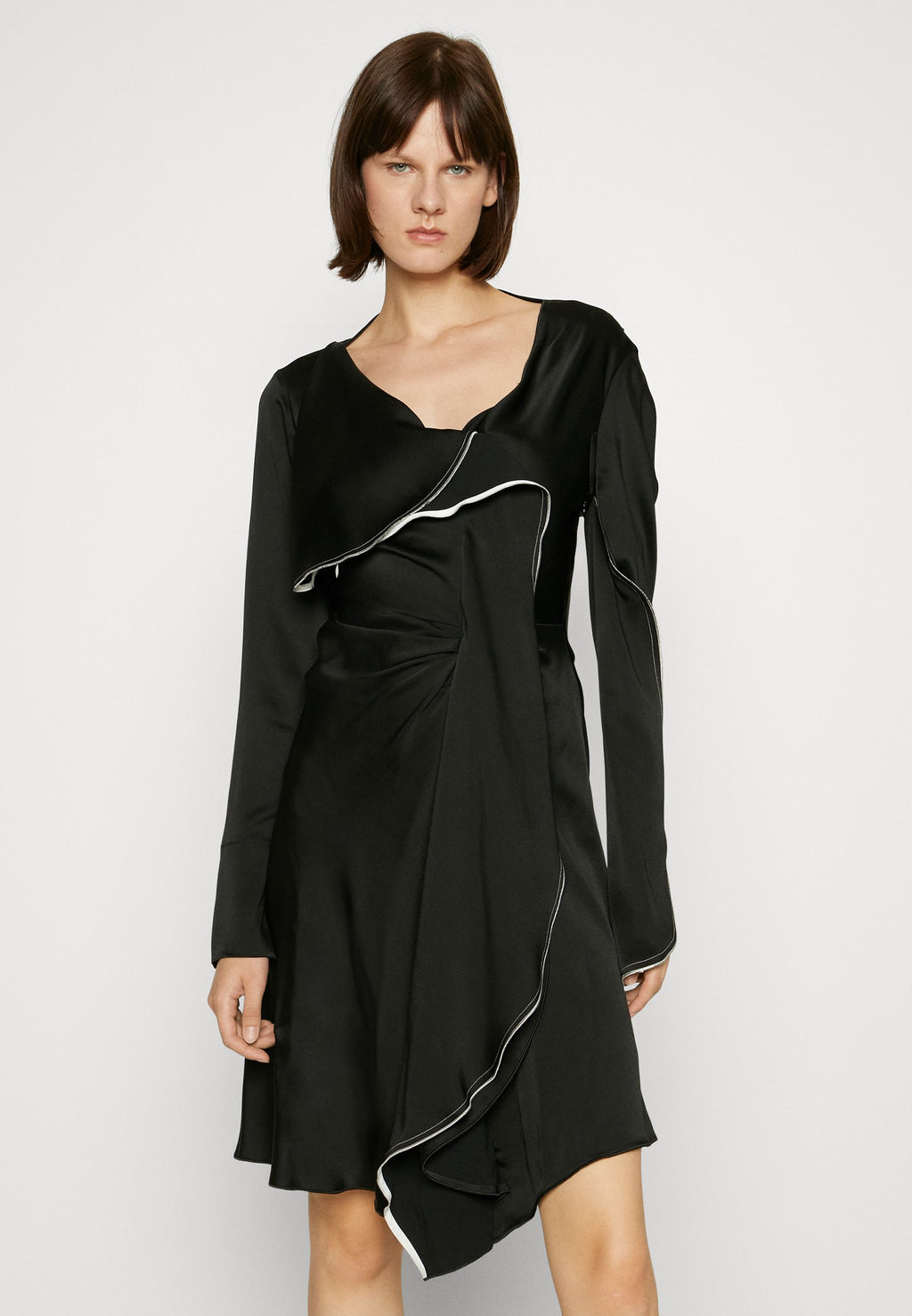 Victoria Beckham GATHERED HEART DETAIL DRESS