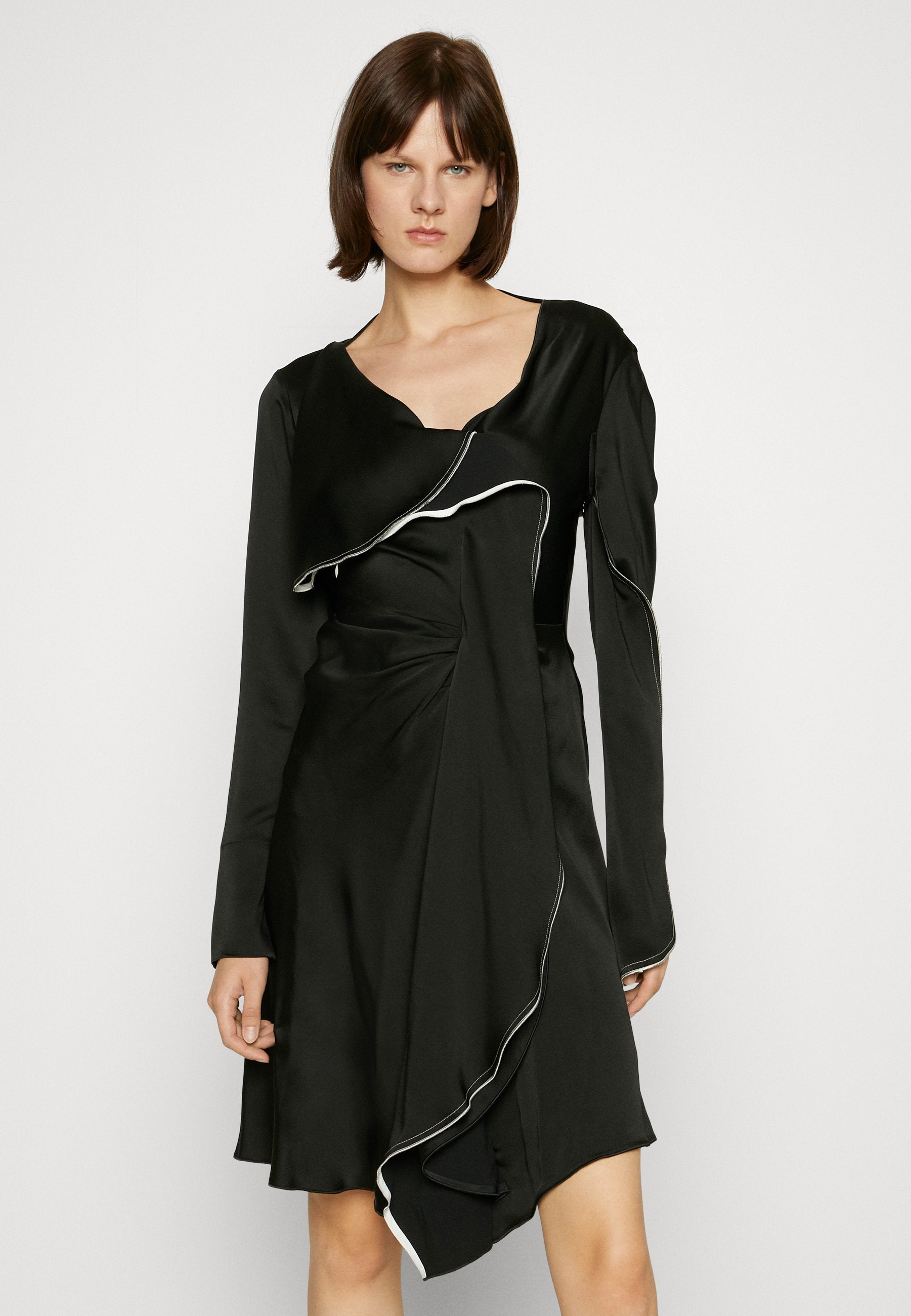 Victoria Beckham GATHERED HEART DETAIL DRESS