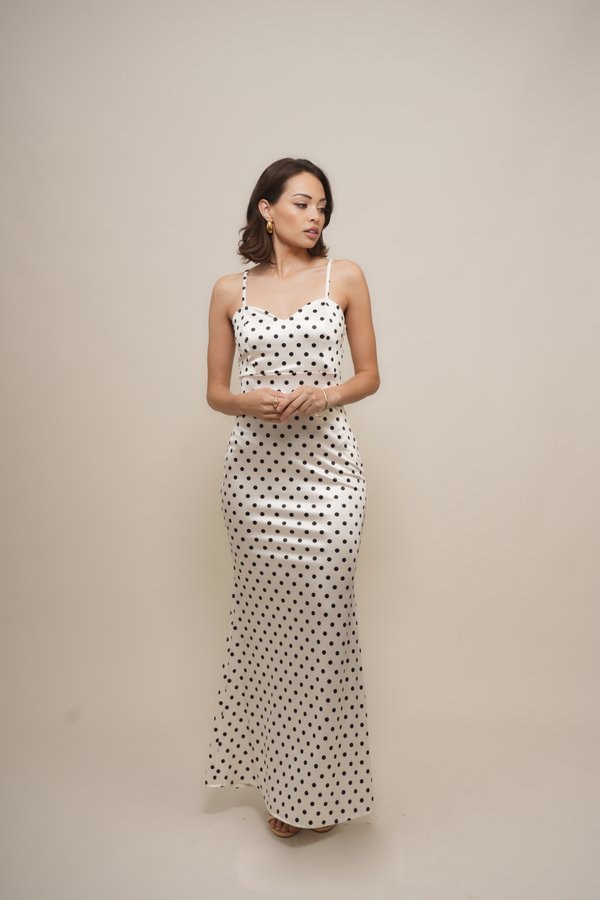 WAL G PETITE MADALINE HEART NECKLINE MAXI
