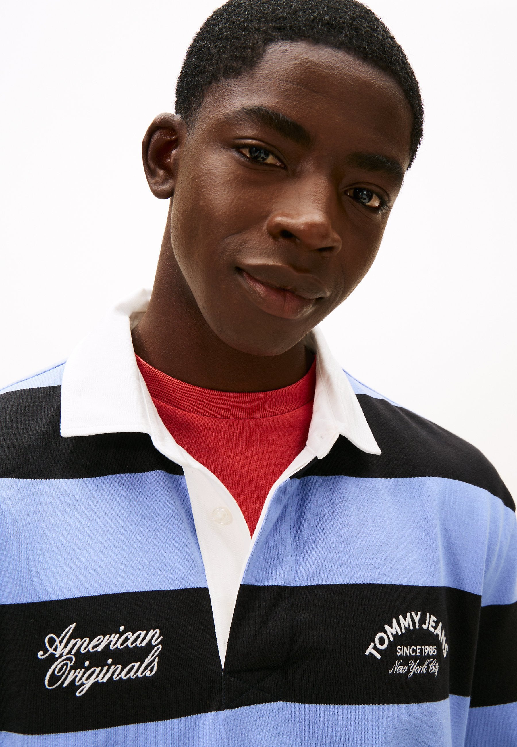 Tommy Jeans STRIPE RELAXED RUGBY SHIRT