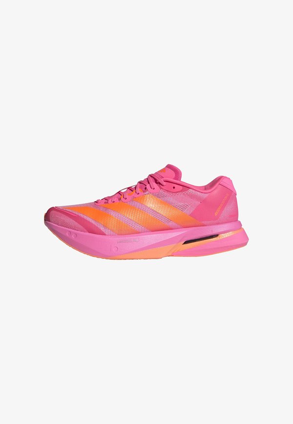 adidas Performance ADIZERO BOSTON 13 M - Road running shoes - lucid pink/lucid orange/iron metallic