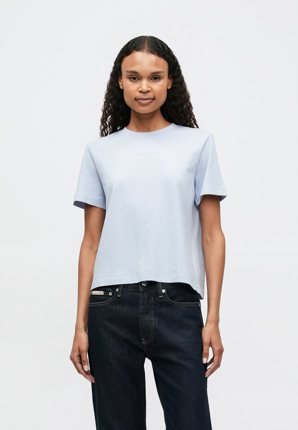 Calvin Klein CLASSIC LOGO GRAP - Basic T-shirt - casual blue