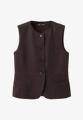 Mango ADULT - Waistcoat - dark brown