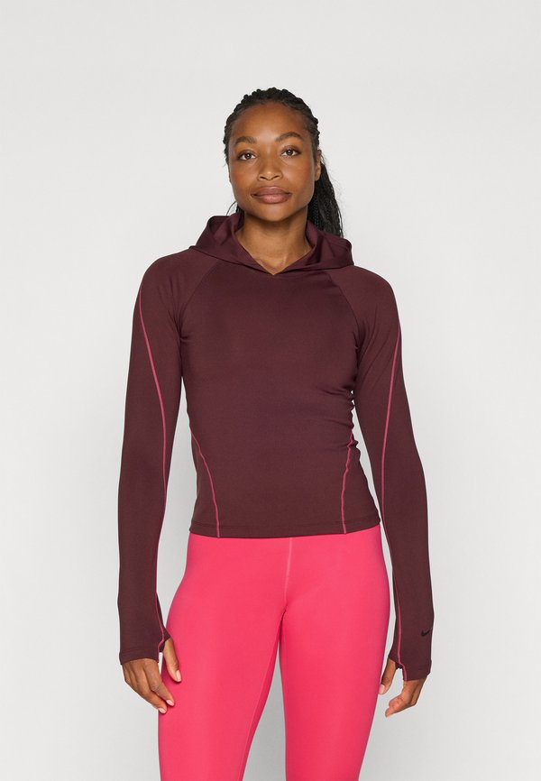 Nike Performance Long sleeved top - burgundy crush/burgundy ash