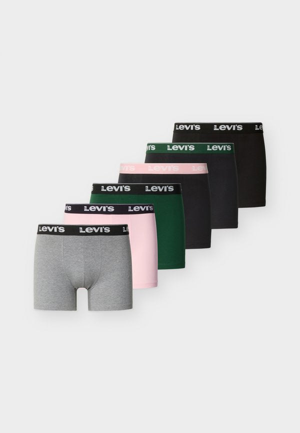 Levi's® MEN REPEAT LOGO BRIEF 6 PACK - Boxer briefs - pink/green/grey