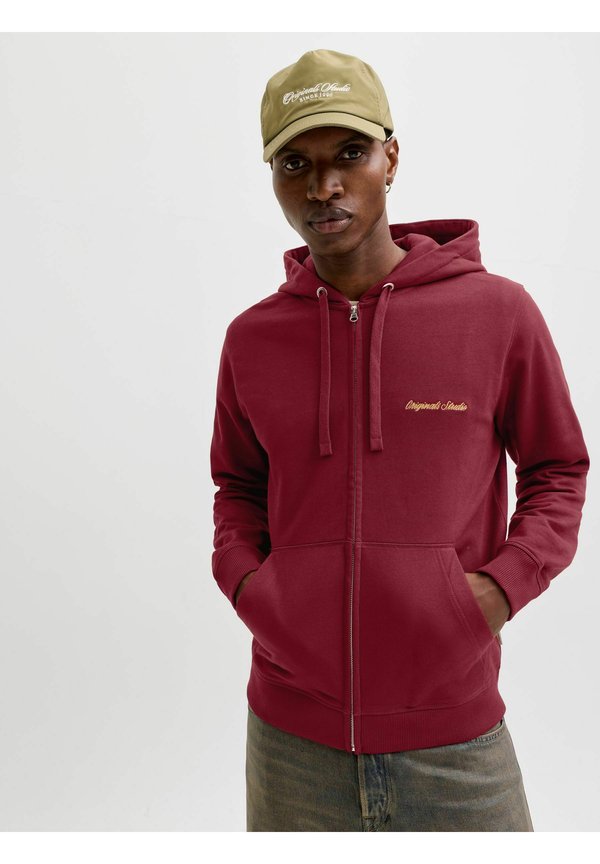 Jack & Jones Zip Zip - Zip-up sweatshirt - cabernet