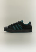adidas Originals SUPERSTAR ST UNISEX - Trainers - core black/rich green/footwear white