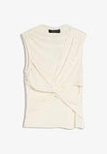 Bershka SLEEVELESS WITH KNOTS - Blouse - beige