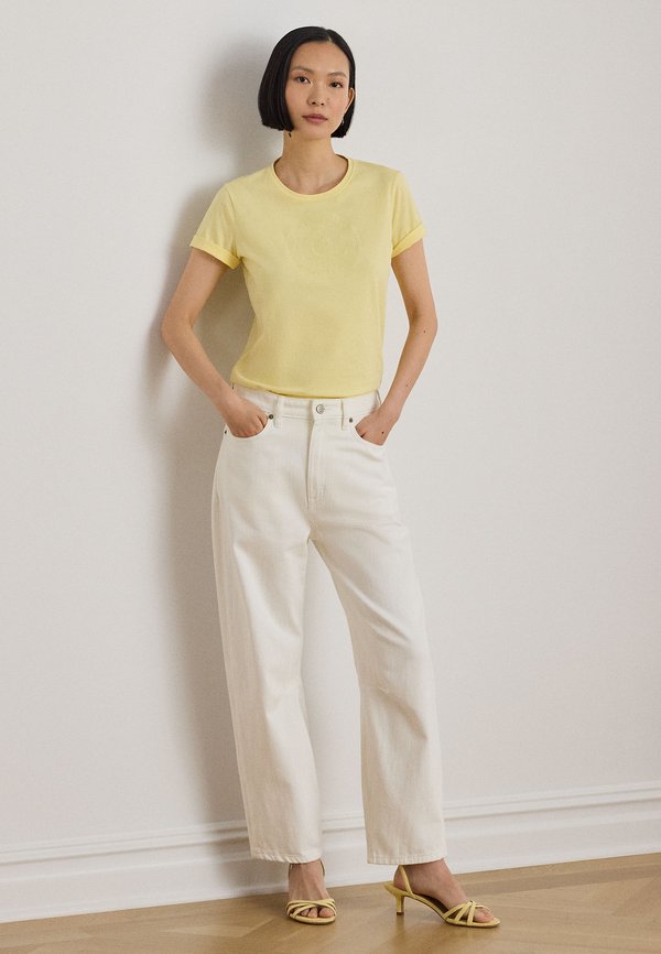 Lauren Ralph Lauren EMBROIDERED CREST COTTON JERSEY TEE