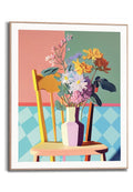 Orange Wallz MULTI FLOWER CHAIR