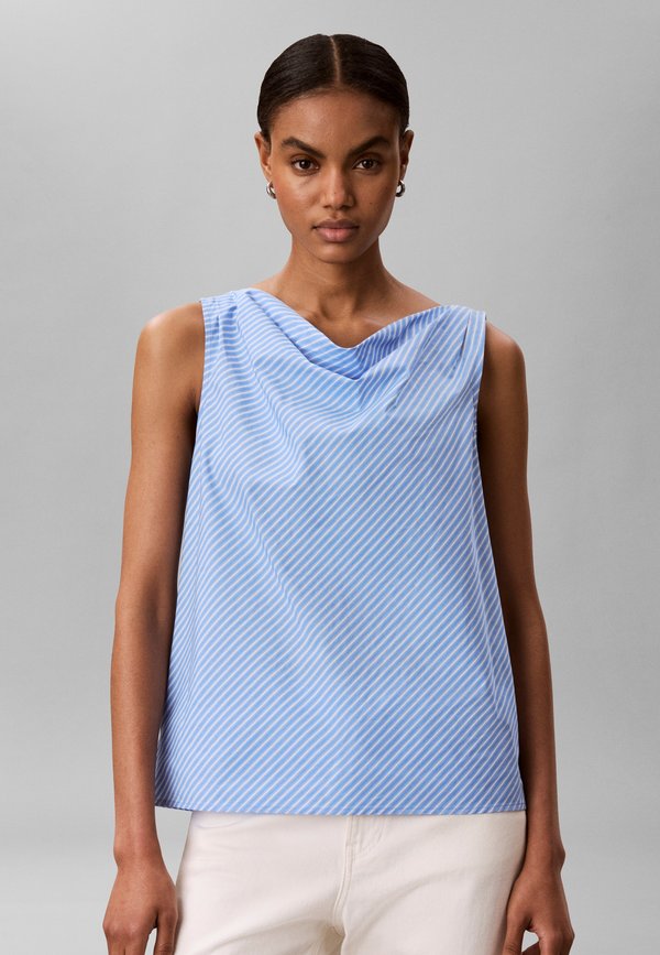 Calvin Klein YARNDYE - Blouse - marina