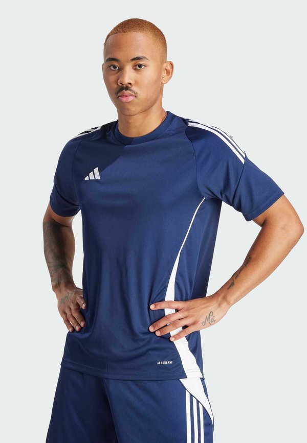 adidas Performance TIRO24 JERSEY - Sports T-shirt - team navy blue  white