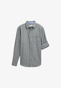 TOM TAILOR Shirt - navy sraight structure