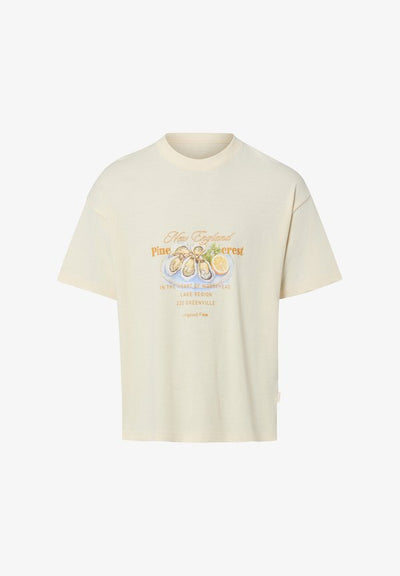 Jack & Jones JACK & JONES T-SHIRT JORMAINE - Print T-shirt - beige