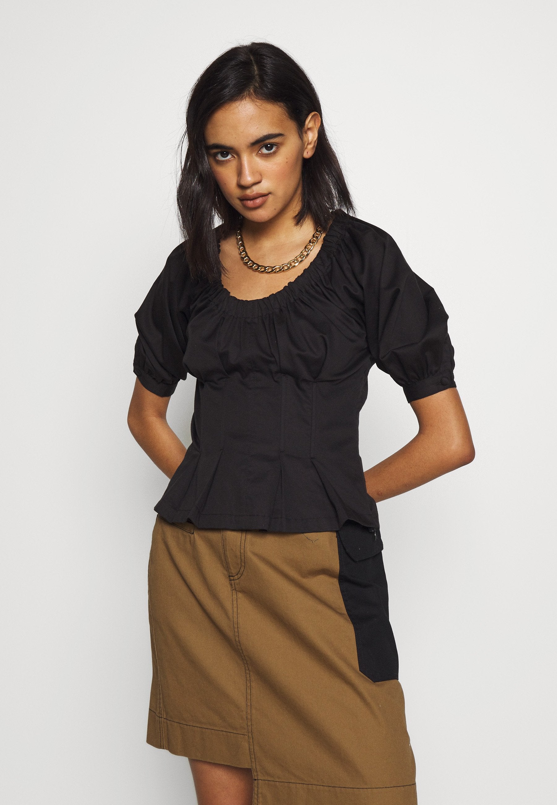 Who What Wear THE WAIST DETAIL BLOUSE