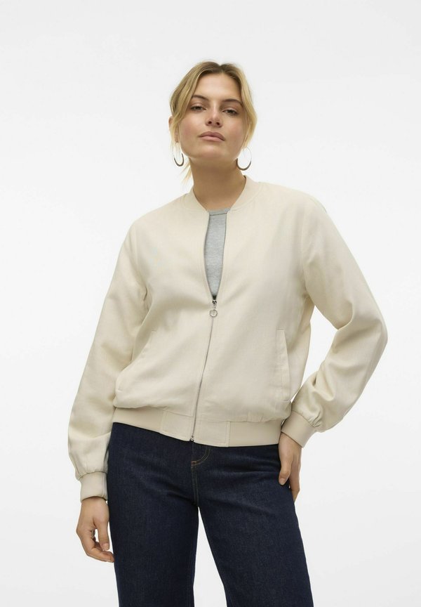 Vero Moda Bomber VMDINNA Bomber - Bomber Jacket - oatmeal