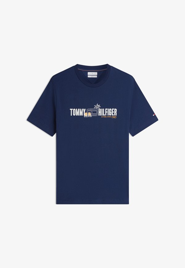 Tommy Hilfiger SUMMER CHEST GRAPHIC - Print T-shirt - carbon navy