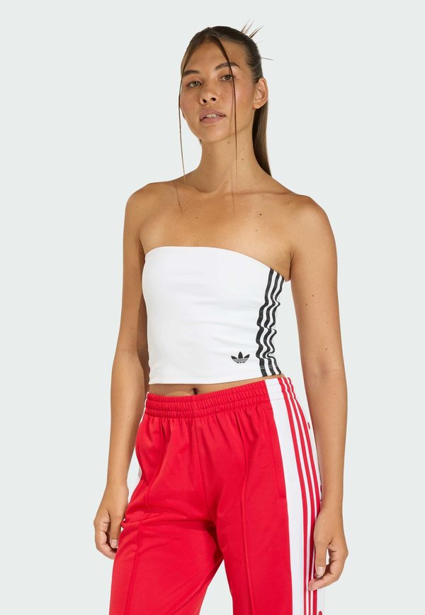 adidas Originals 3 STRIPES TUBE - Top - white/black