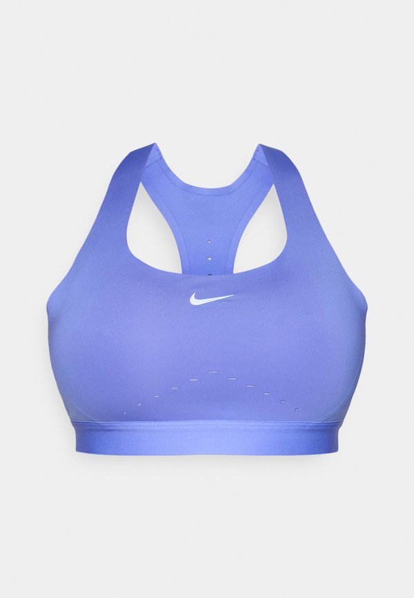 Nike Performance SWIFT BRA - High support sports bra - sapphire/silver-coloured