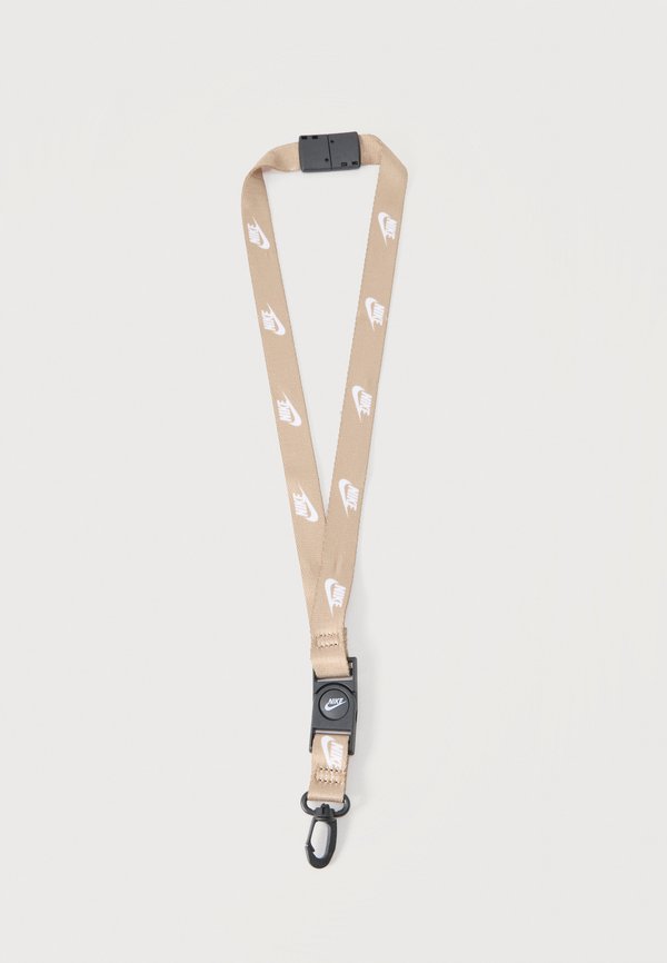 Nike Sportswear CLUB STANDARD LANYARD UNISEX - Keyring - parachute beige/black/white