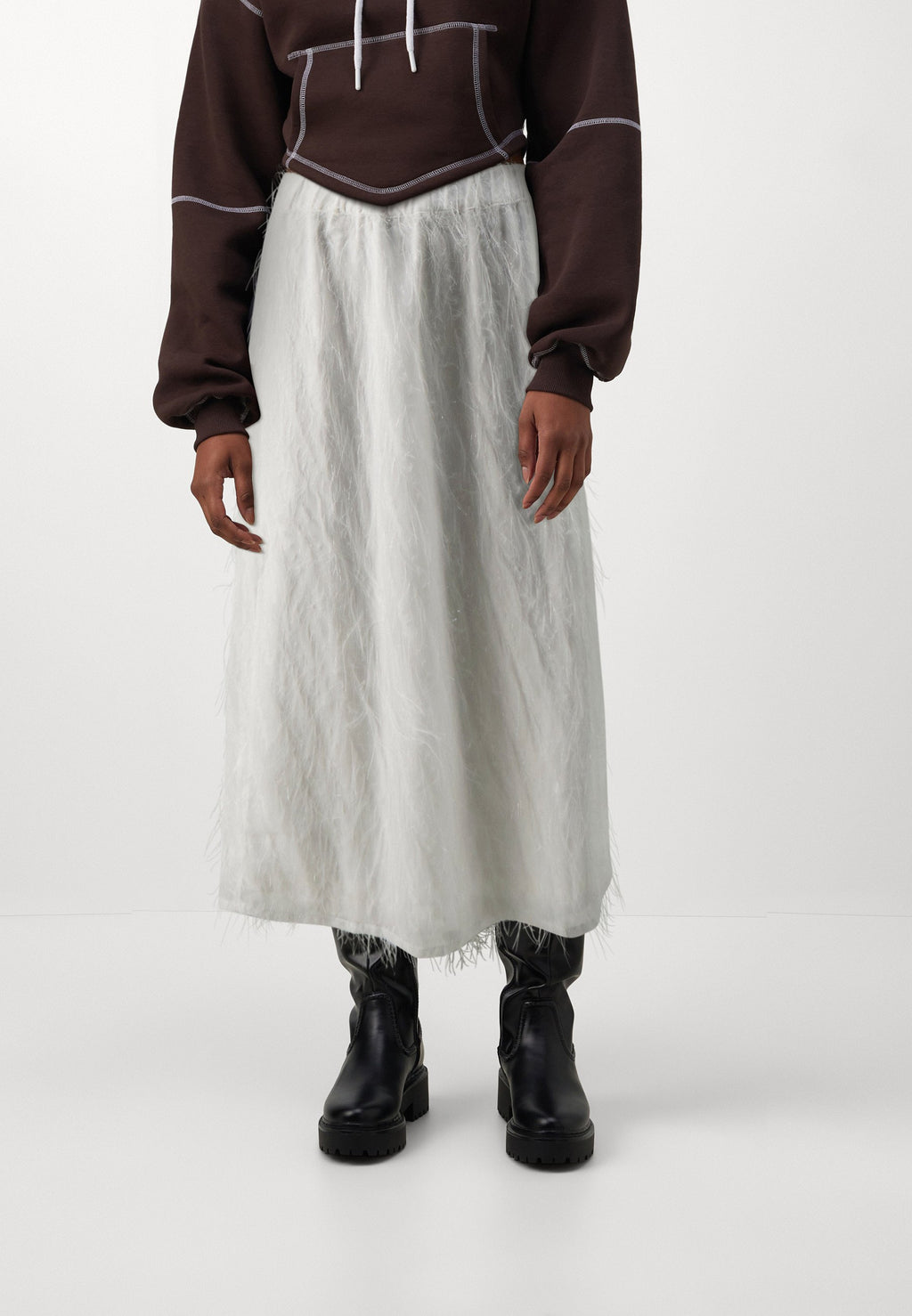 VILA VIFEATHER MID CALF SKIRT