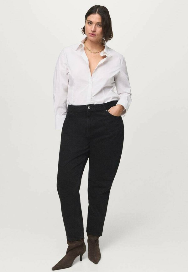 Mango Straight leg jeans - black denim