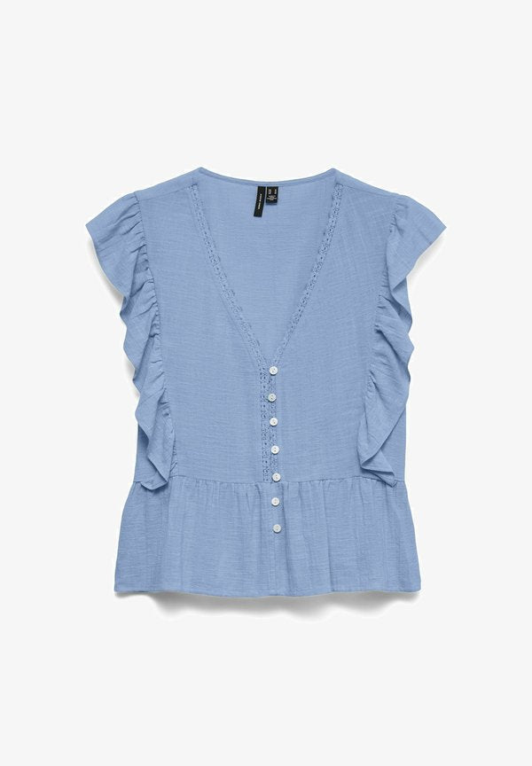 Vero Moda VMVIDO - Top - brunnera blue