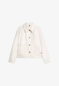 Tommy Hilfiger WATER REPELLENT COLLARED RELAXED SHORT JACKET - Summer jacket - light silt