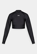 Under Armour HEATGEAR - Long sleeved top - ultimate black/white