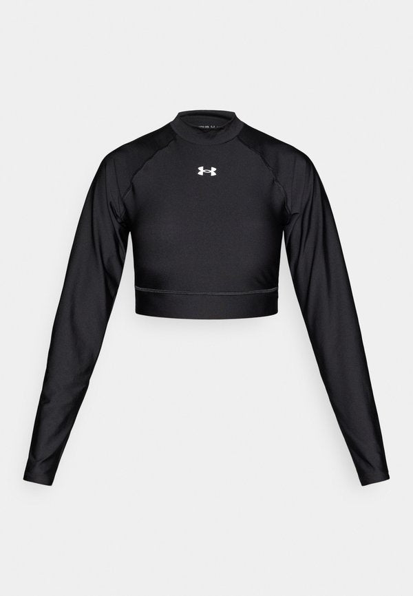 Under Armour HEATGEAR - Long sleeved top - ultimate black/white