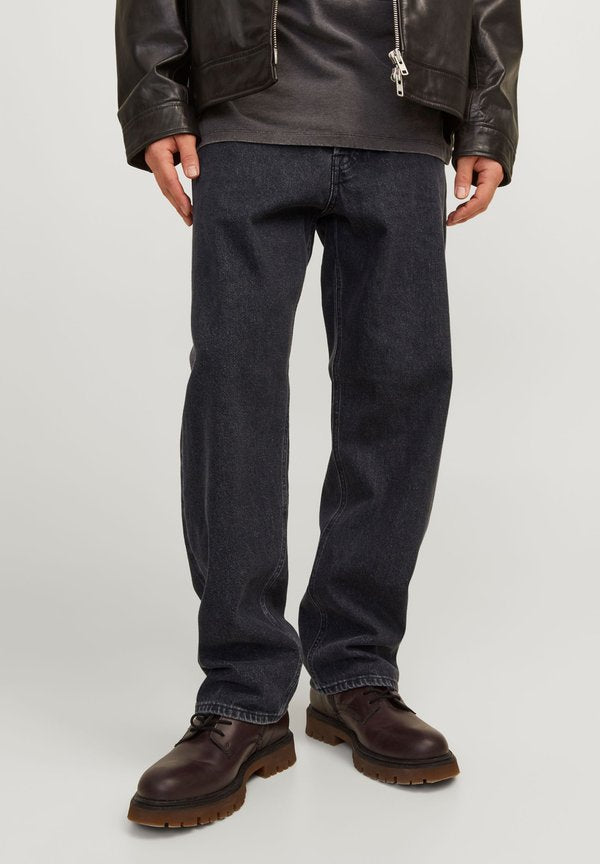 Jack & Jones JJIEDDIE JJORIGINAL Loose Fit High Waist - Baggy Jeans - black denim