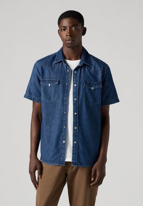 Levi's® CLASSIC WESTERN - Shirt - blue denim
