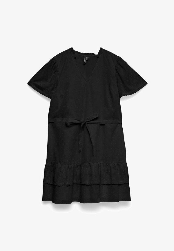 Vero Moda VMTRINE SHORT DRESS - Day dress - black