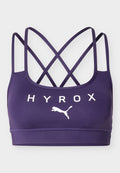 Puma PUMA X HYROX MOVE STRAPPY BRA - Medium support sports bra - deep plum