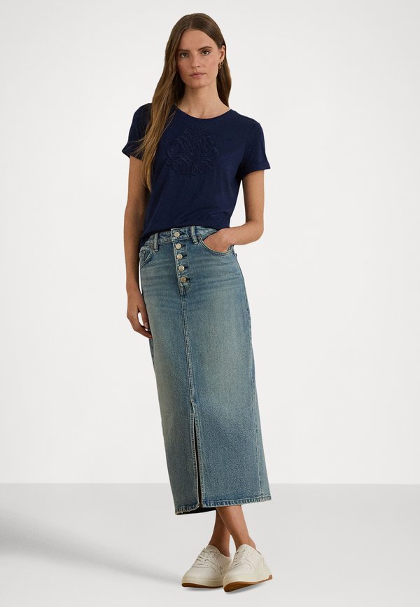 Lauren Ralph Lauren EMBROIDERED-LOGO COTTON-MODAL JERSEY TEE