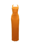 WAL G. HANA HALTER NECK MAXI